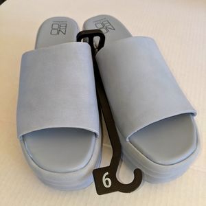 ✨NWT✨No Boundaries Baby Blue Open Toe Platform Sandals/Mules